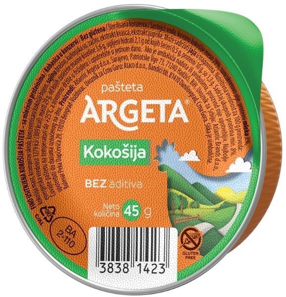 Argeta pasteta kokosija 45 g
