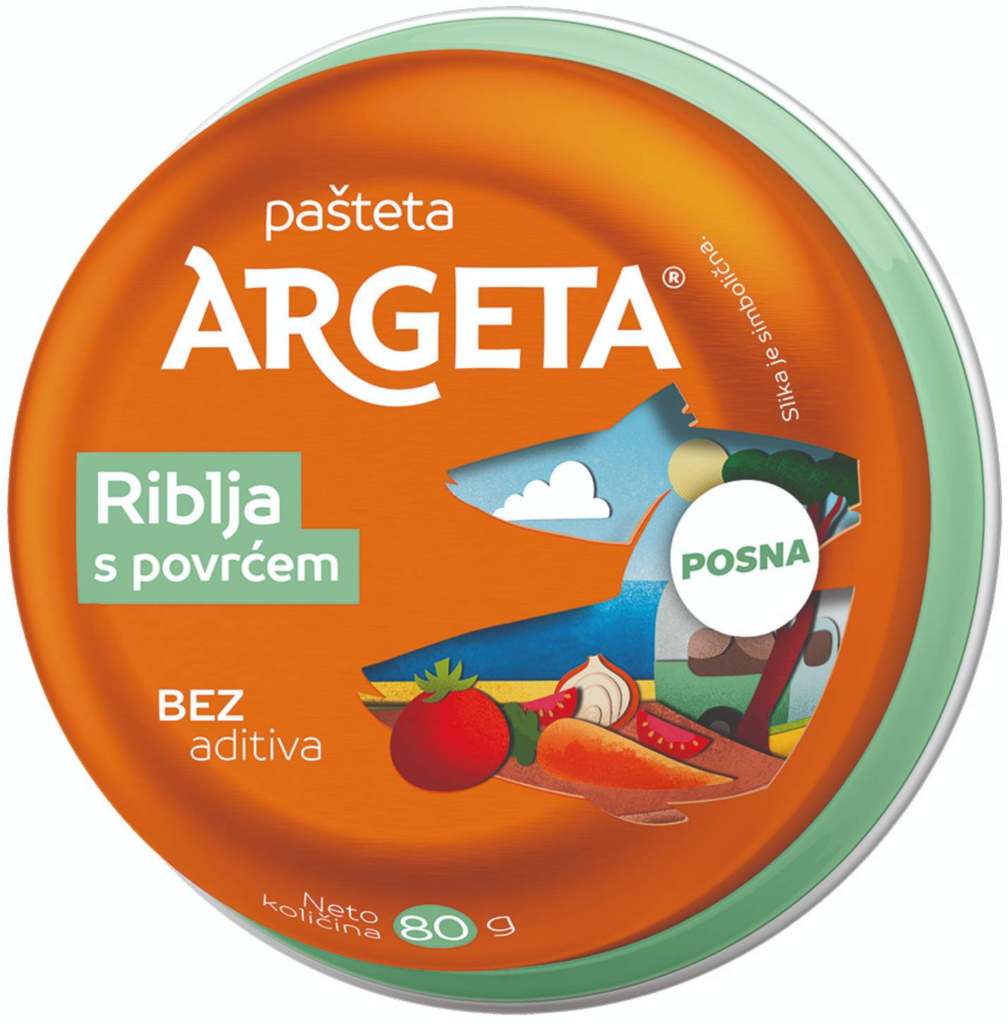 Argeta pašteta Riblja sa Povrćem 80 g