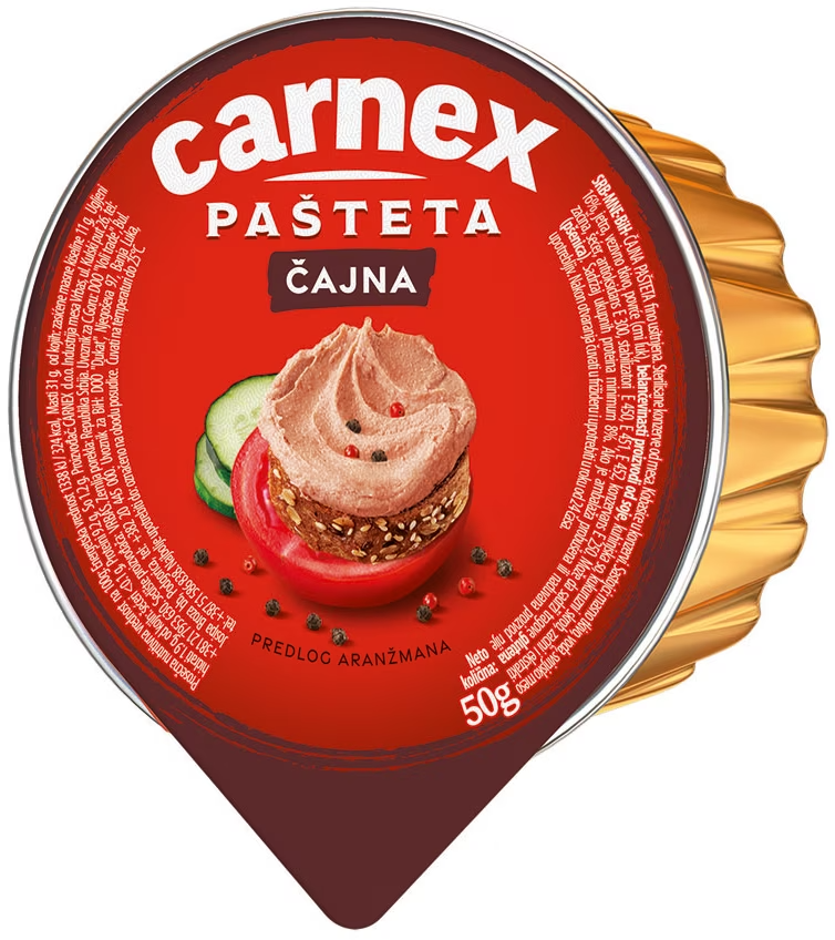 Carnex pašteta Čajna 50 g