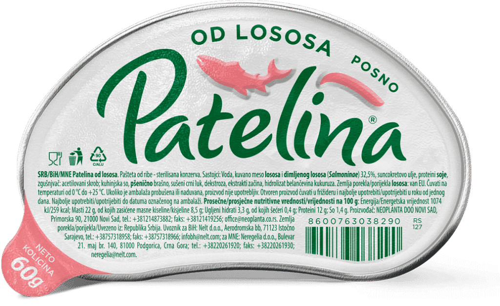 Pasteta losos Patelina 60 g