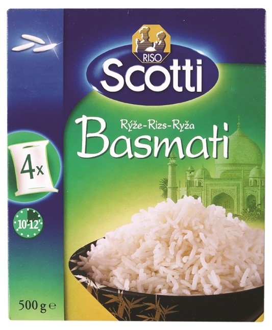 pirinač Basmati Riso Scotti 500 g 4x 125 g