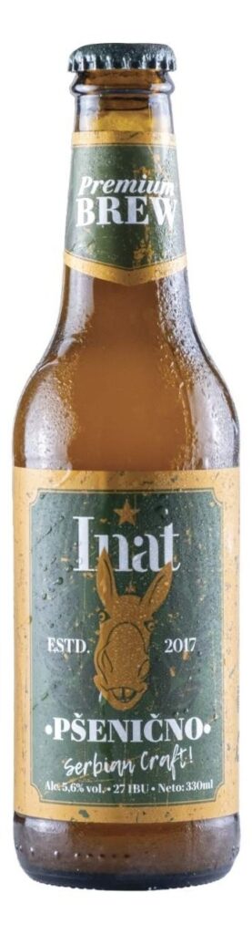 Pivo Inat Pšenično 5,6% 0,33 l Npb