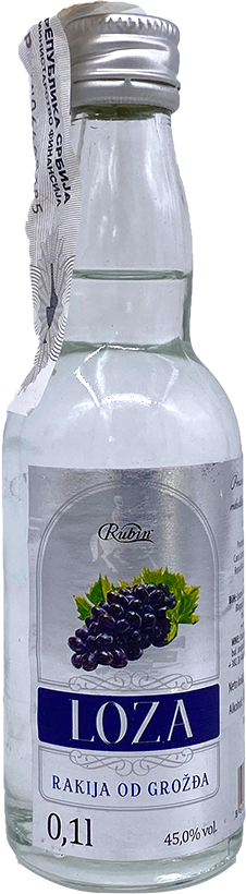 Rakija Loza 45% 0,1 l Rubin
