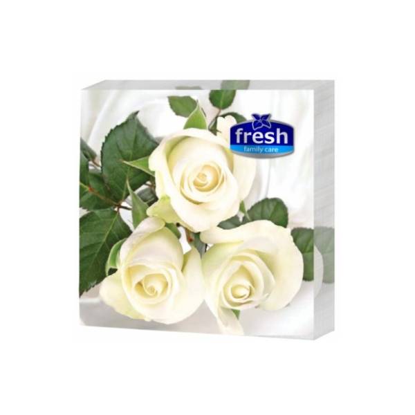 Salveta Fresh Bele Ruže 3sl 20/1