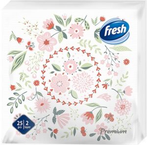 Salvete premium cvece Fresh 25/1 38x38