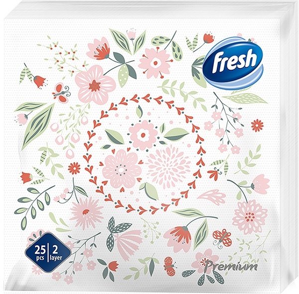 Salvete premium cvece Fresh 25/1 38x38