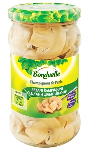 Šampinjoni Rezani Bonduelle 314 ml