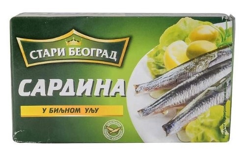 Sardina U Biljnom Ulju Stari Beograd 125 g