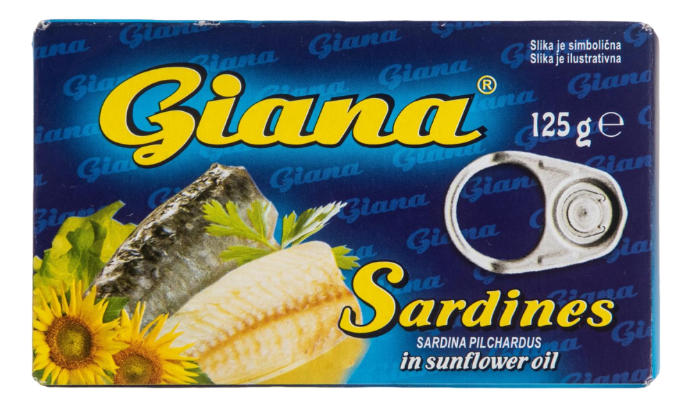 Sardina u biljnom ulju 0125 GIANA