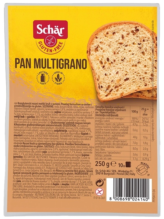 Hleb Pan Multigrano Schar 250 g