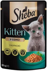 Hr.za macke piletina,sos Junior Sheba 85 g