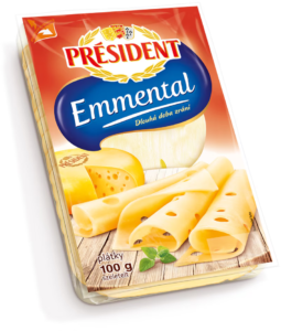 President sir Emmental Slajs 100 g