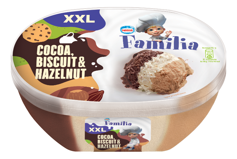 Sladoled Familia 3in1 Choco 900 ml