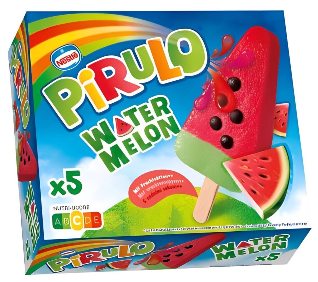 Sladoled Pirulo lubenica 5x 73 ml/350 g