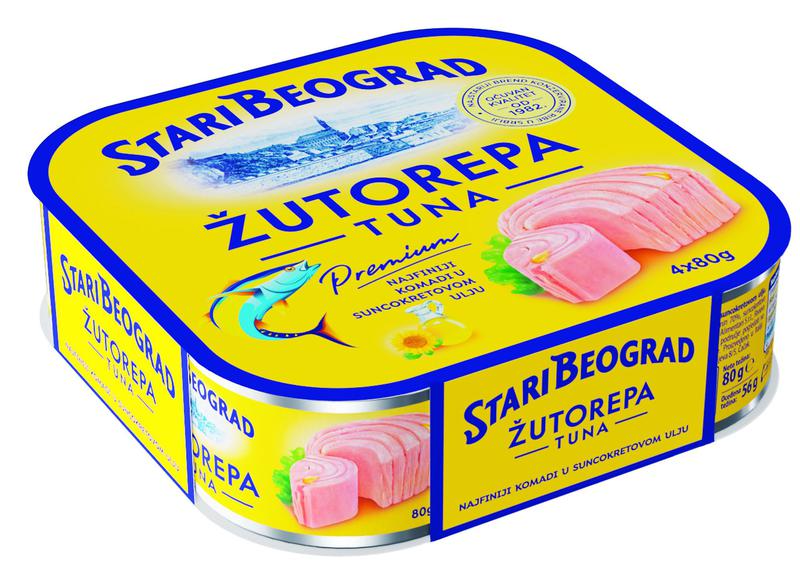 Tuna Žutorepa u Ulju 4x 80 g st Beogr