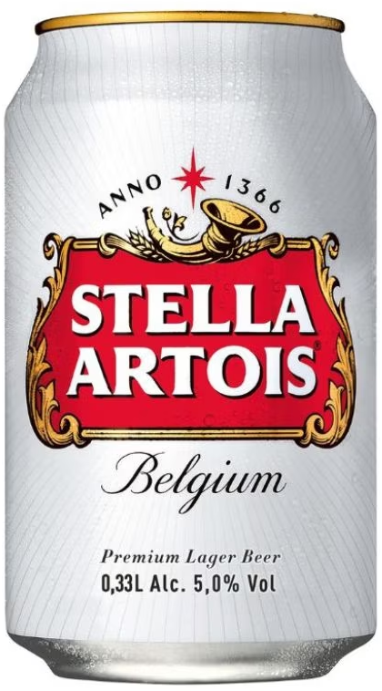 Pivo Stella Artois can 0.33 l