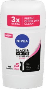 Nivea Deo Black&White Clear stik z.