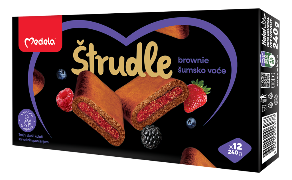 Medela strudla Brownie sumsko voce 240 g