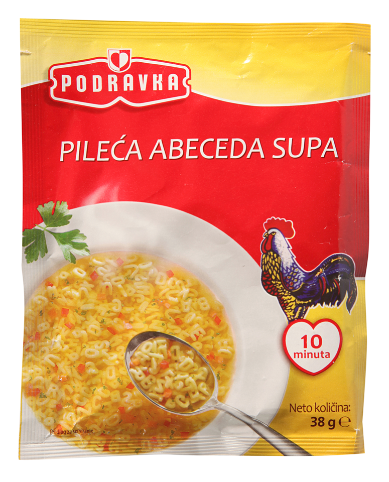 Podravka supa pileca Abeceda 38 g