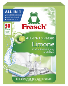 Frosch Green Lemon Tablete za Pranje Posuða 50 Kom