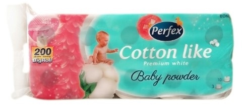 Perfex t.papir cotton bebi puder 10/1 3sl
