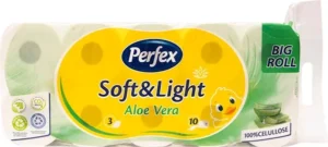 Perfex toalet papir 10/1 3sl Soft&Light Aloe Vera 9