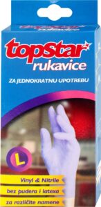 Rukavice Univerzalne Vinil 10/1 l t