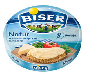 Sir topljeni/porcijama Biser natur 140 g