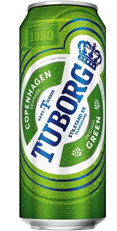 Tuborg pivo svetlo limenka 0,5 l