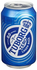 Tuborg pivo 0% can 0,33 l