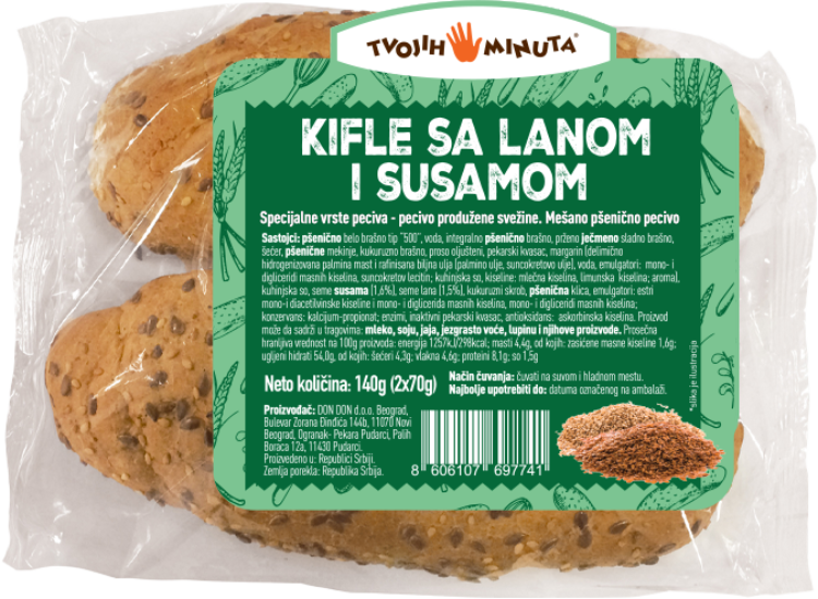 Kifla Lan i Susam 2x 70 g Don Don