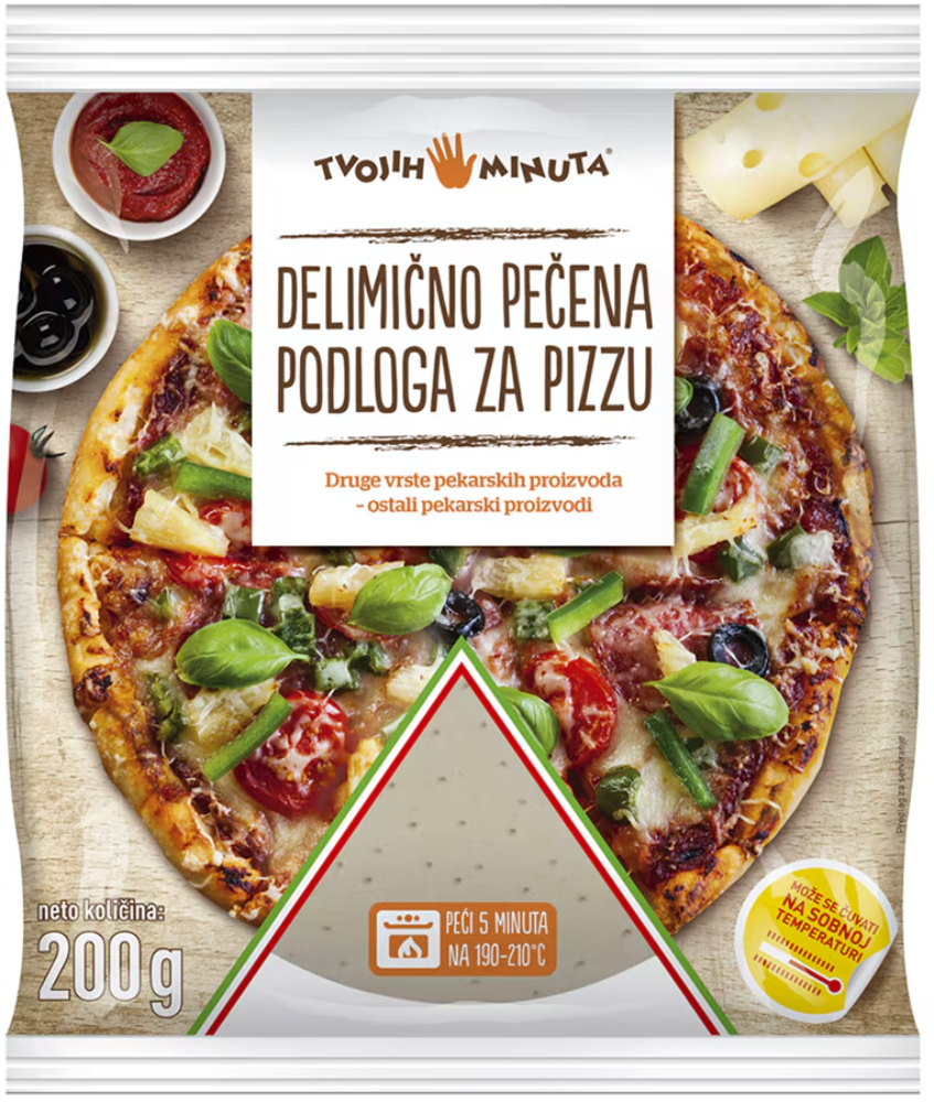 Podloga za Pizzu Sveža 200 g T5m