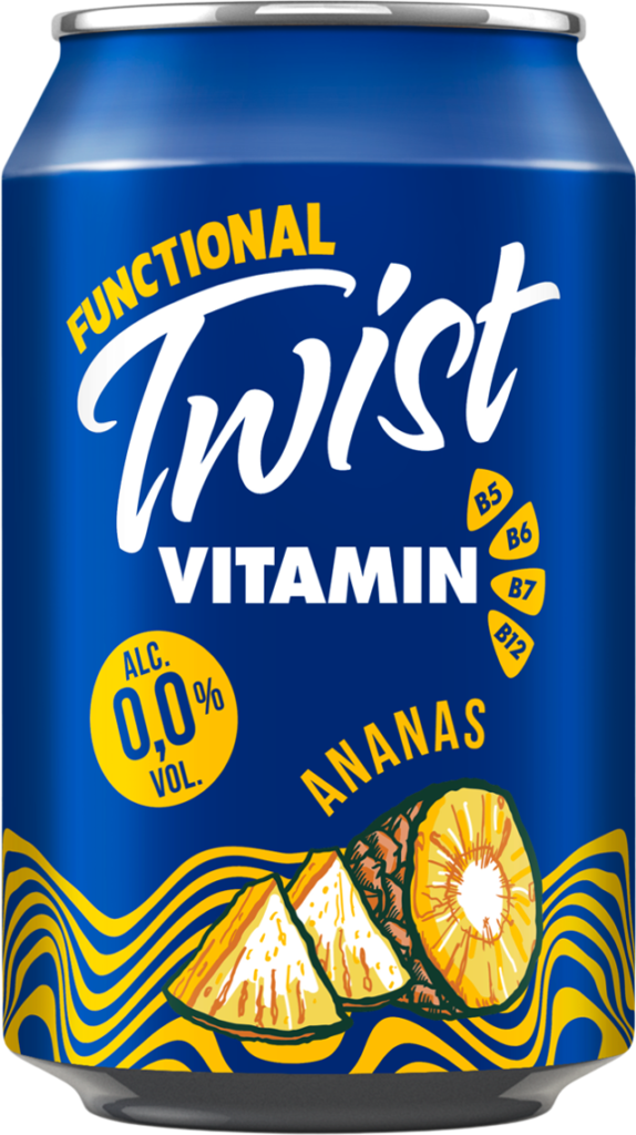 Radler Twist Ananas 0% limenka 0.33 l