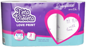Violeta ubrus Love 3sl 3/1