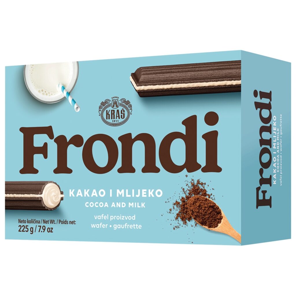 Keks Frondi vafl kakao/mleko 225 g
