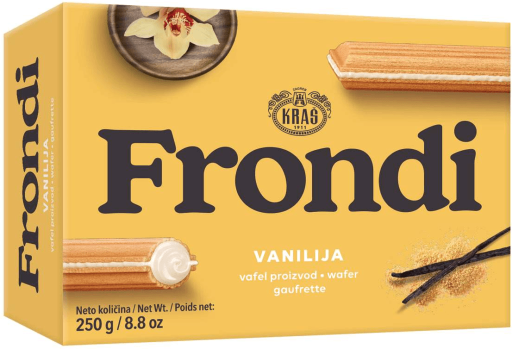 Kraš vafl Vanila Frondi 250 g