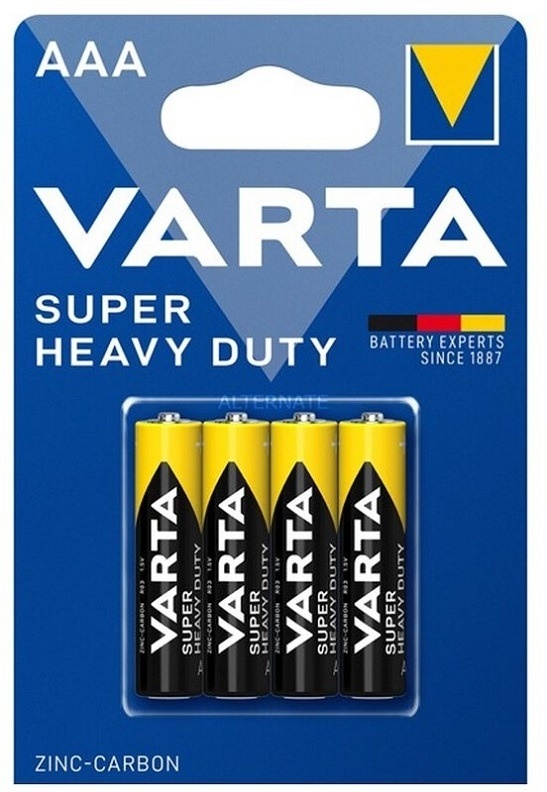 Cink-karbon baterija Superlife R03 4/1 Varta