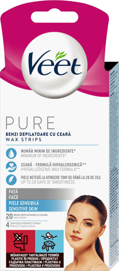 Trake za Depil Lica Pure 20/1 Veet
