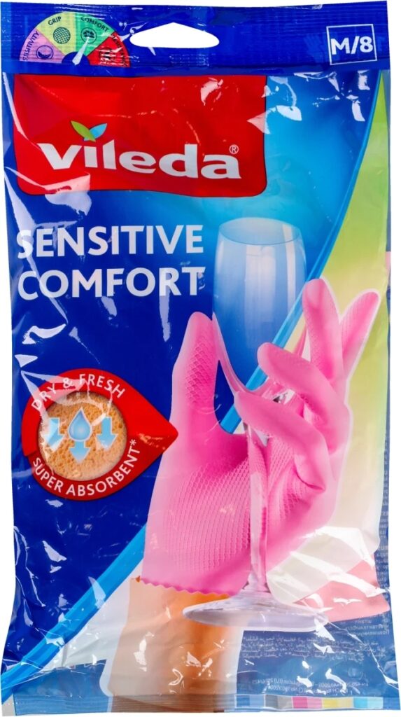 Rukavice Sensitive velicina M roze Vileda