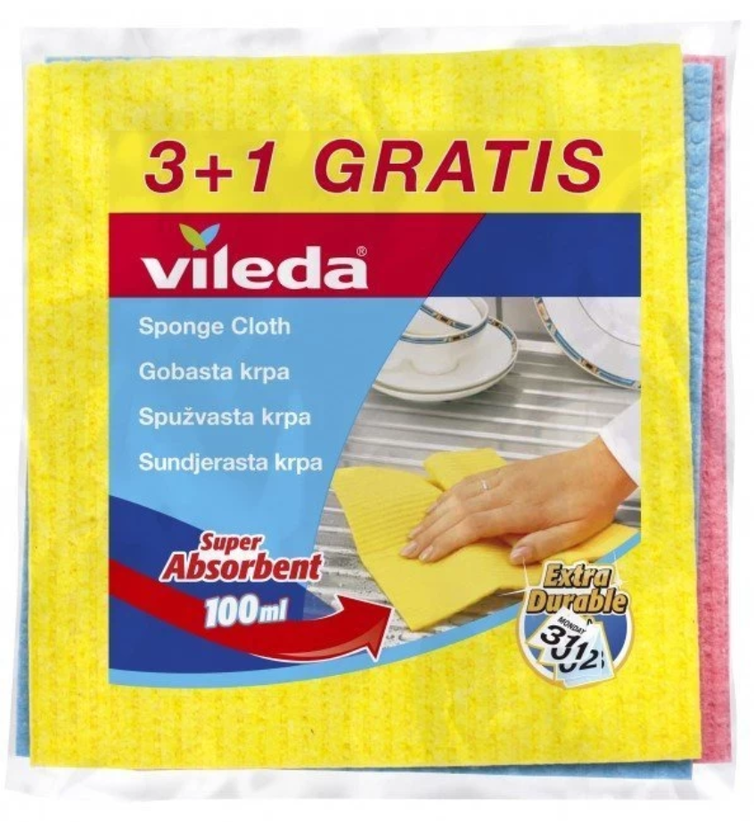 Krpa Sunđ Vileda 3+1 Gratis