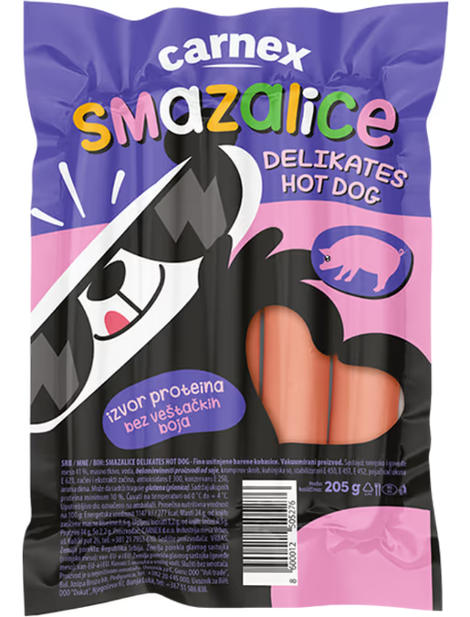 Smazalice Delikates Hot Dog 205 g