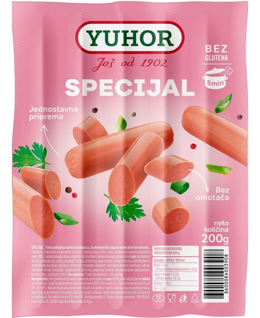 Viršla Specijal 200 g Yuhor