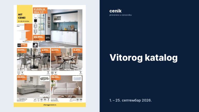Vitorog katalog, akcija od 1.9.2026.