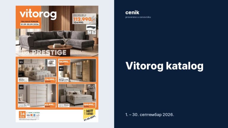 Vitorog katalog, akcija od 1.9.2026.