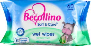 Becollino baby vlažne maramice Soft&Care Sens.60/1