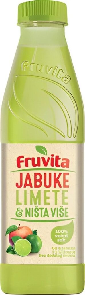 fruvita voćni sok jabuka i limeta 330 ml