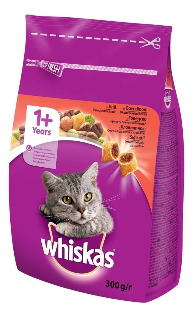 Whiskas Briketi Govedina 300 g