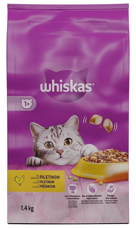 Briketi Whiskas Piletina 1.4 kg Arch