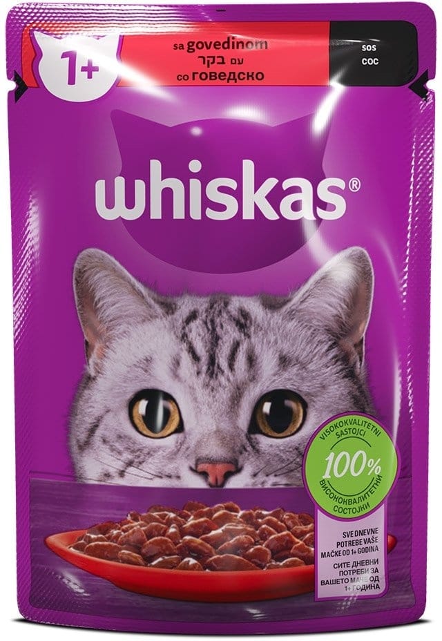 Whiskas Kesica Govedina 85 g