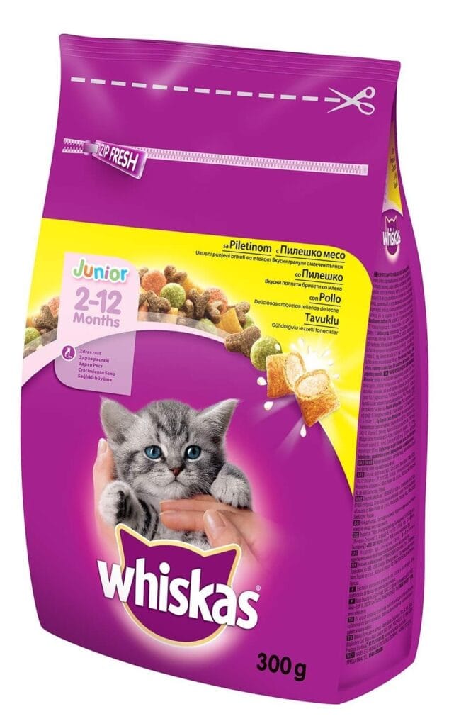 Brik Kitten/pil.Mini krok.Whiskas 300 g